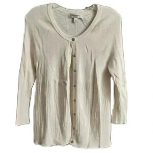 Isaac MIZRAHI sweater ivory size large